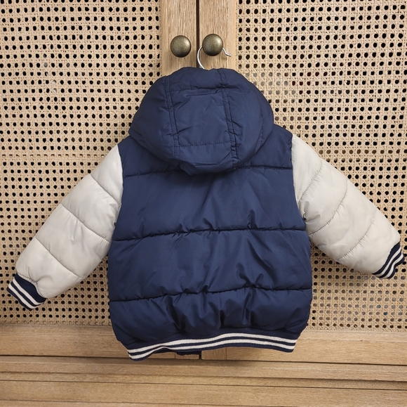 Baby Gap Varsity Puffer Jacket 18-24 Months - Picture 2 of 4